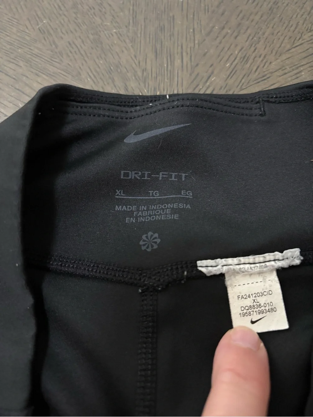 Nike Black Girls' Athletic Leggings with Swoosh